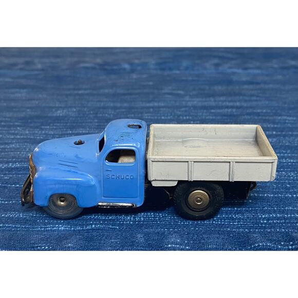 Vintage Schuco Varianto Lasto Pick Up Truck 3042 Blue No Key US Zone Germany 30B - Picture 1 of 5